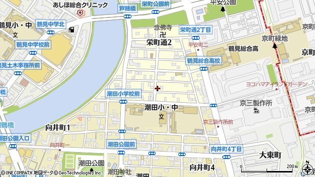 〒230-0038 神奈川県横浜市鶴見区栄町通の地図