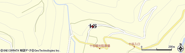 山梨県富士川町（南巨摩郡）十谷周辺の地図