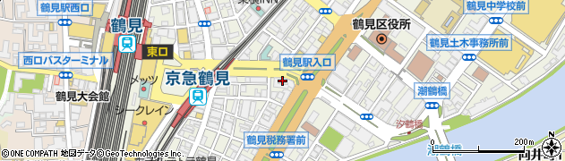 セブンイレブン鶴見駅東口中央通り店周辺の地図