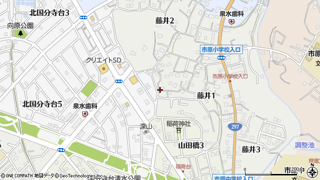 〒290-0012 千葉県市原市藤井の地図