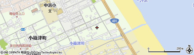 鳥取県境港市小篠津町304周辺の地図