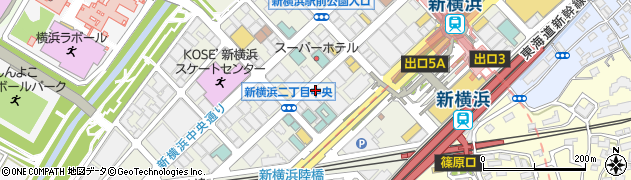 松屋 新横浜店周辺の地図