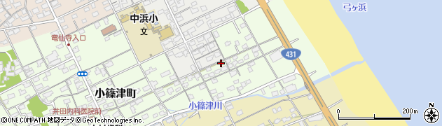 鳥取県境港市小篠津町318周辺の地図