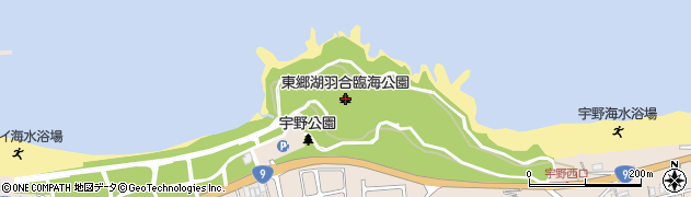 東郷湖羽合臨海公園周辺の地図