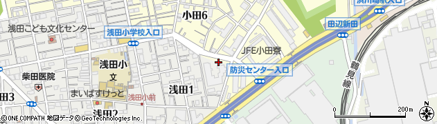 小田川公園周辺の地図
