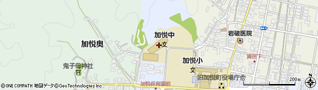 与謝野町立加悦中学校周辺の地図