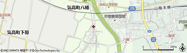 鳥取県鳥取市気高町八幡183周辺の地図