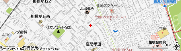 神奈川県座間市相模が丘周辺の地図