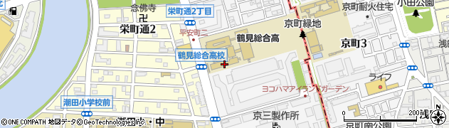 神奈川県立鶴見総合高等学校周辺の地図