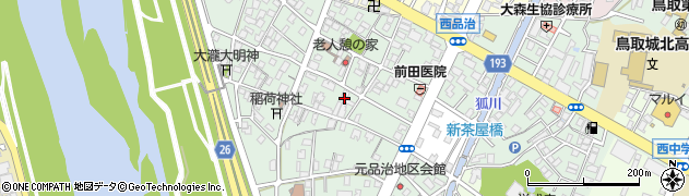 鳥取県鳥取市西品治660周辺の地図