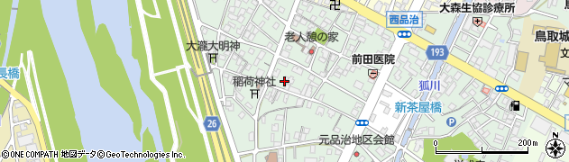 鳥取県鳥取市西品治689周辺の地図