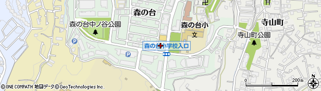 セブンイレブン横浜森の台店周辺の地図