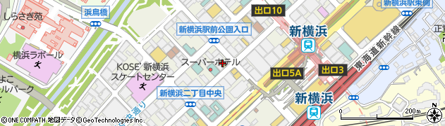 個室中華 芳香園 新横浜本店周辺の地図