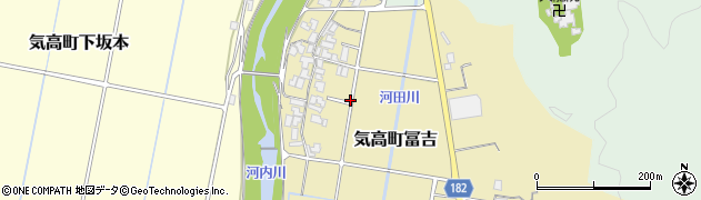 鳥取県鳥取市気高町冨吉周辺の地図