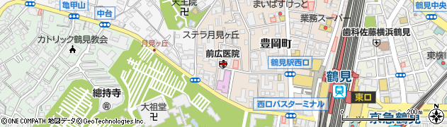 内科・小児科前広医院周辺の地図