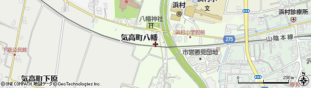 鳥取県鳥取市気高町八幡179周辺の地図