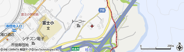 山梨県富士吉田市上暮地4618周辺の地図