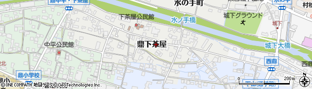 長野県飯田市鼎下茶屋周辺の地図
