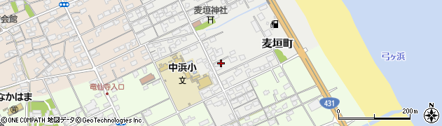 鳥取県境港市麦垣町380周辺の地図