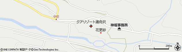 中津川温泉クアリゾート湯舟沢周辺の地図