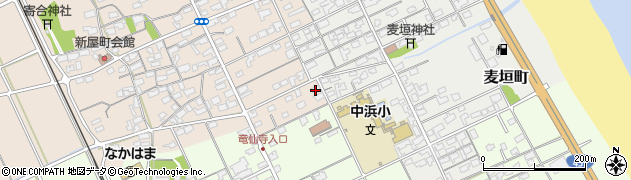 鳥取県境港市新屋町396周辺の地図