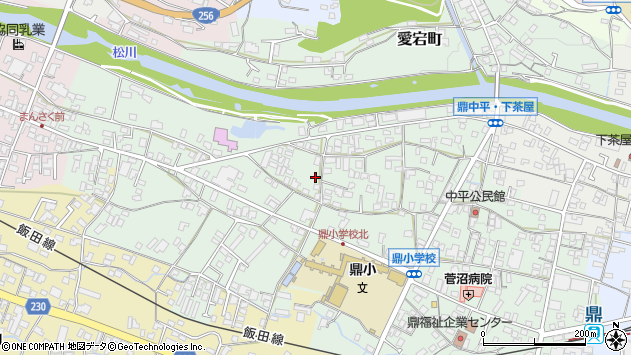 〒395-0801 長野県飯田市鼎中平の地図