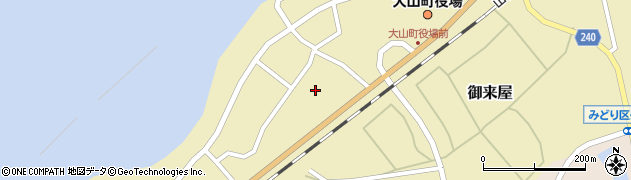 鳥取県大山町（西伯郡）御来屋周辺の地図