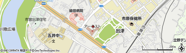 旭硝子養老川アパート周辺の地図