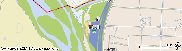 長良川ＳＡ周辺の地図