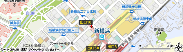 新横浜２周辺の地図