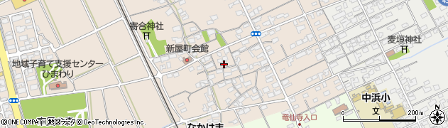 鳥取県境港市新屋町607-1周辺の地図