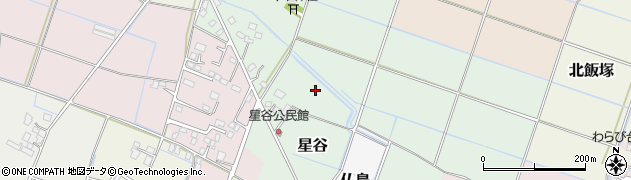 千葉県大網白里市星谷周辺の地図