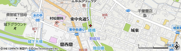 睦橋周辺の地図