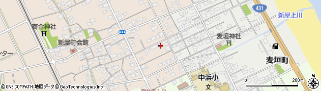 鳥取県境港市新屋町373周辺の地図