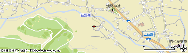 神奈川県厚木市上荻野周辺の地図