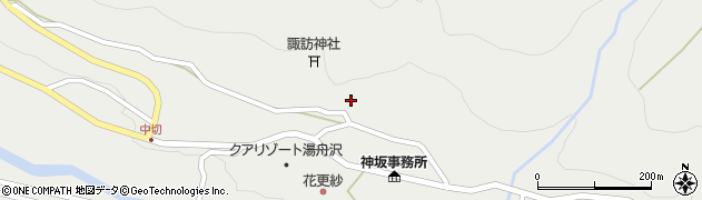 岐阜県中津川市神坂421周辺の地図