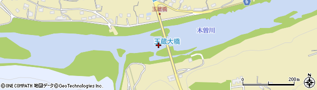 玉蔵大橋周辺の地図