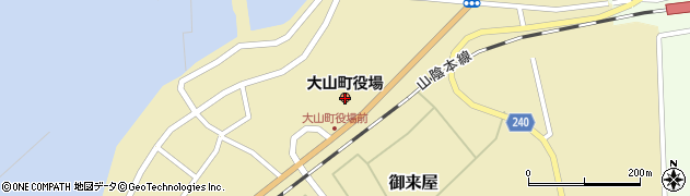 大山町役場　住民生活課周辺の地図
