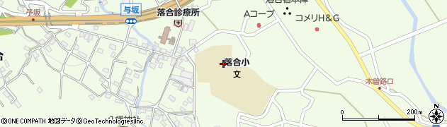 中津川市立落合小学校周辺の地図
