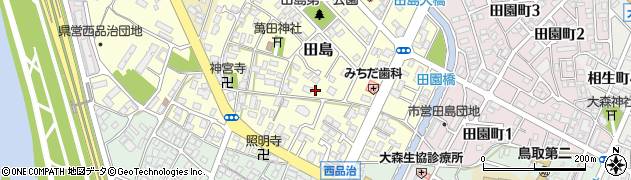 鳥取県鳥取市田島周辺の地図