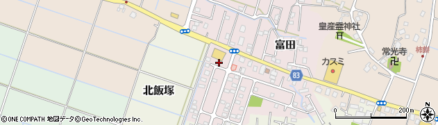 千葉県大網白里市富田2137周辺の地図