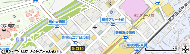 北都システム株式会社新横浜オフィス周辺の地図