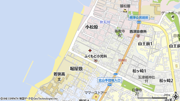 〒917-0005 福井県小浜市板屋町の地図