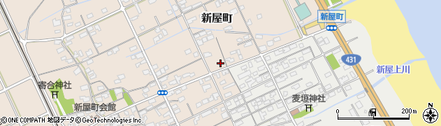 鳥取県境港市新屋町144周辺の地図