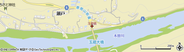 玉蔵橋周辺の地図