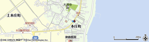 本庄公民館周辺の地図