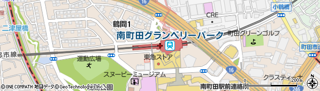 南町田グランベリーパーク駅周辺の地図