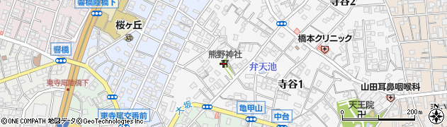 寺谷熊野神社周辺の地図