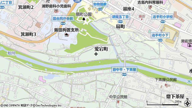 〒395-0036 長野県飯田市愛宕町の地図