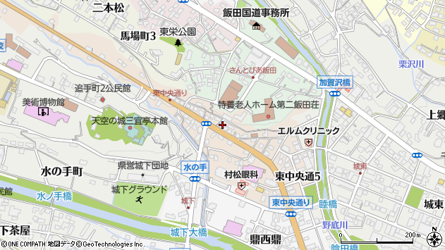 〒395-0025 長野県飯田市東中央通りの地図